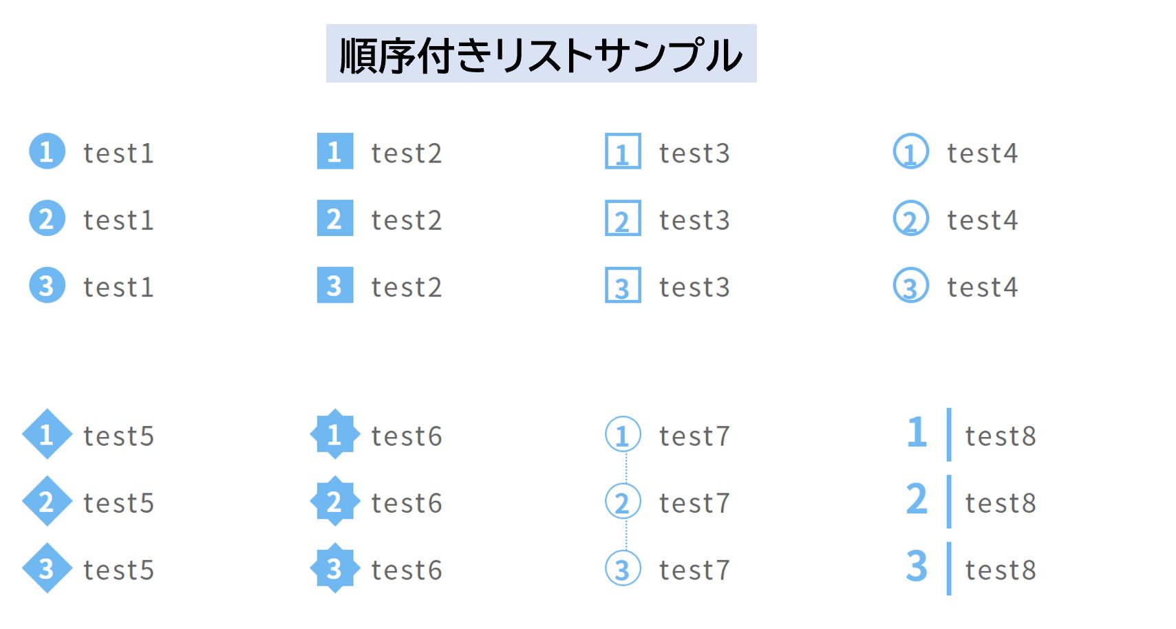 条件付きリストサンプル