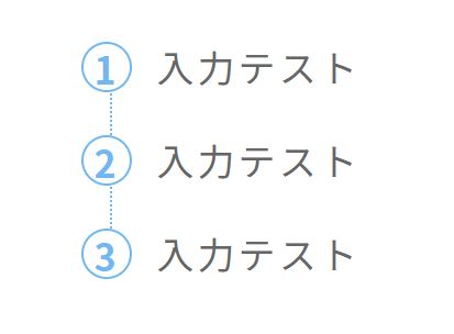 順序付きリスト例