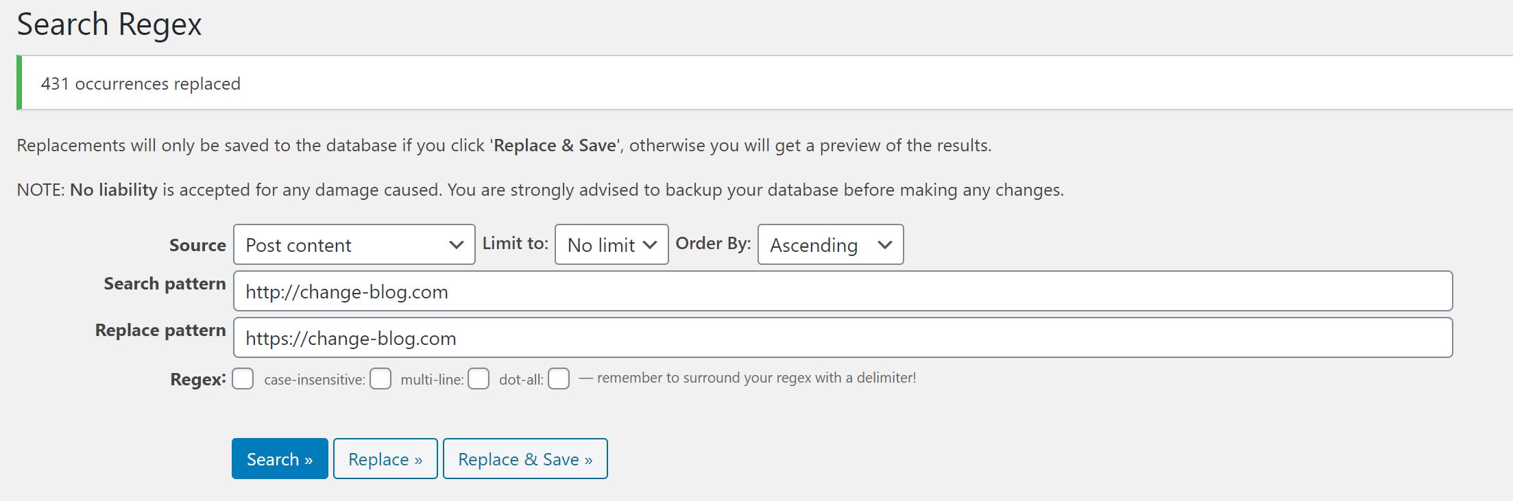 Search-Regexの結果