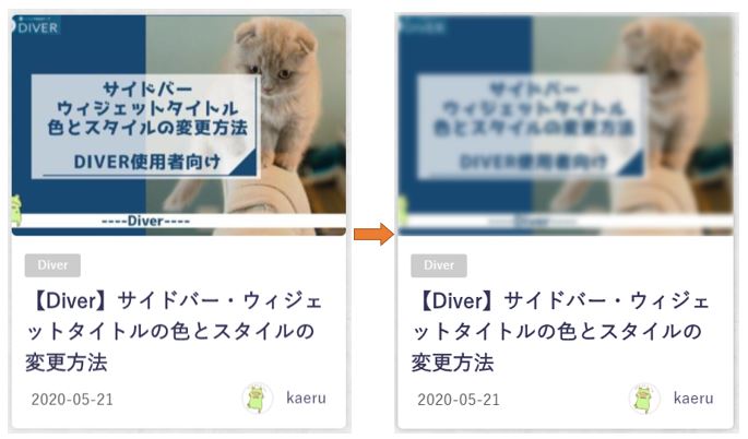 サムネイルのアニメーション設定
