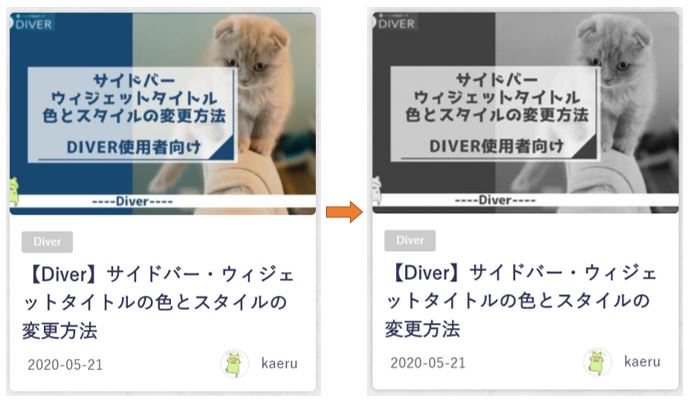 サムネイルのアニメーション設定
